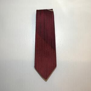 Wembley Red Striped Short Skinny Men Necktie